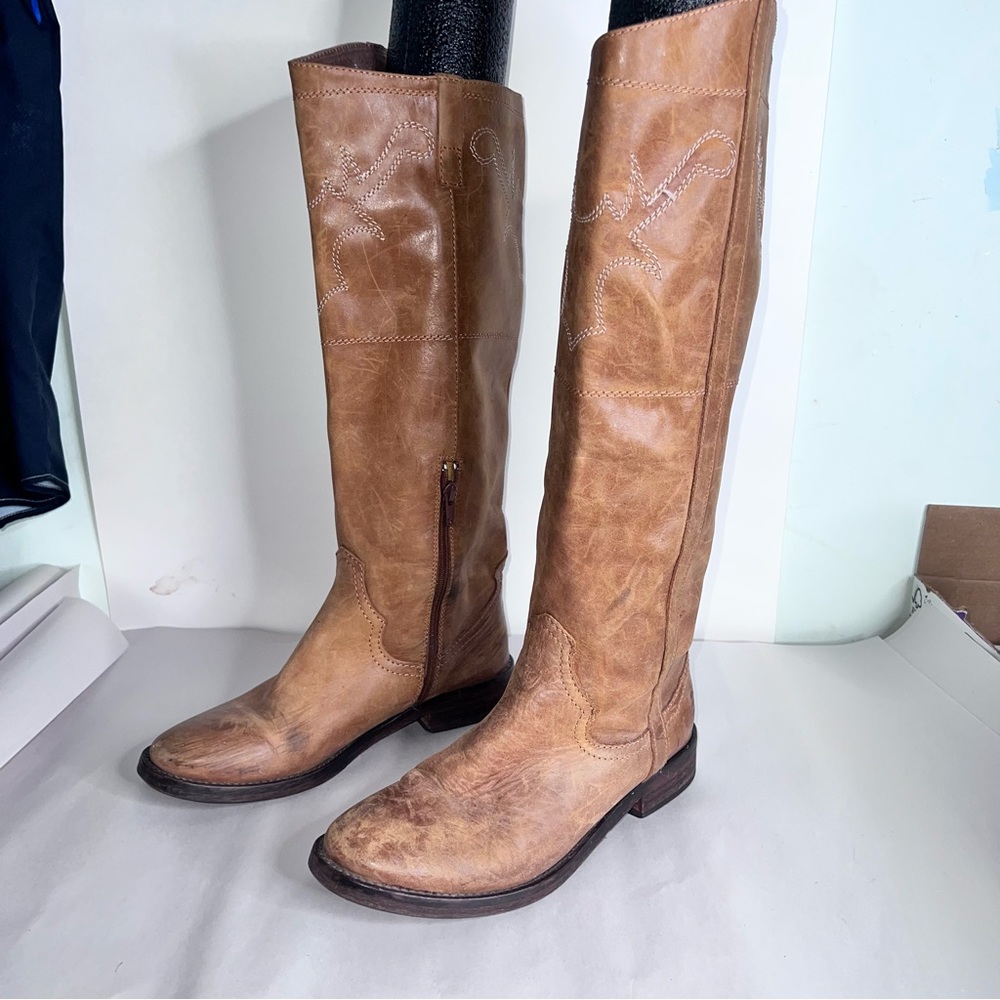 Brown Leather Palermo Bullboxer boots Sz 7/39Euro
